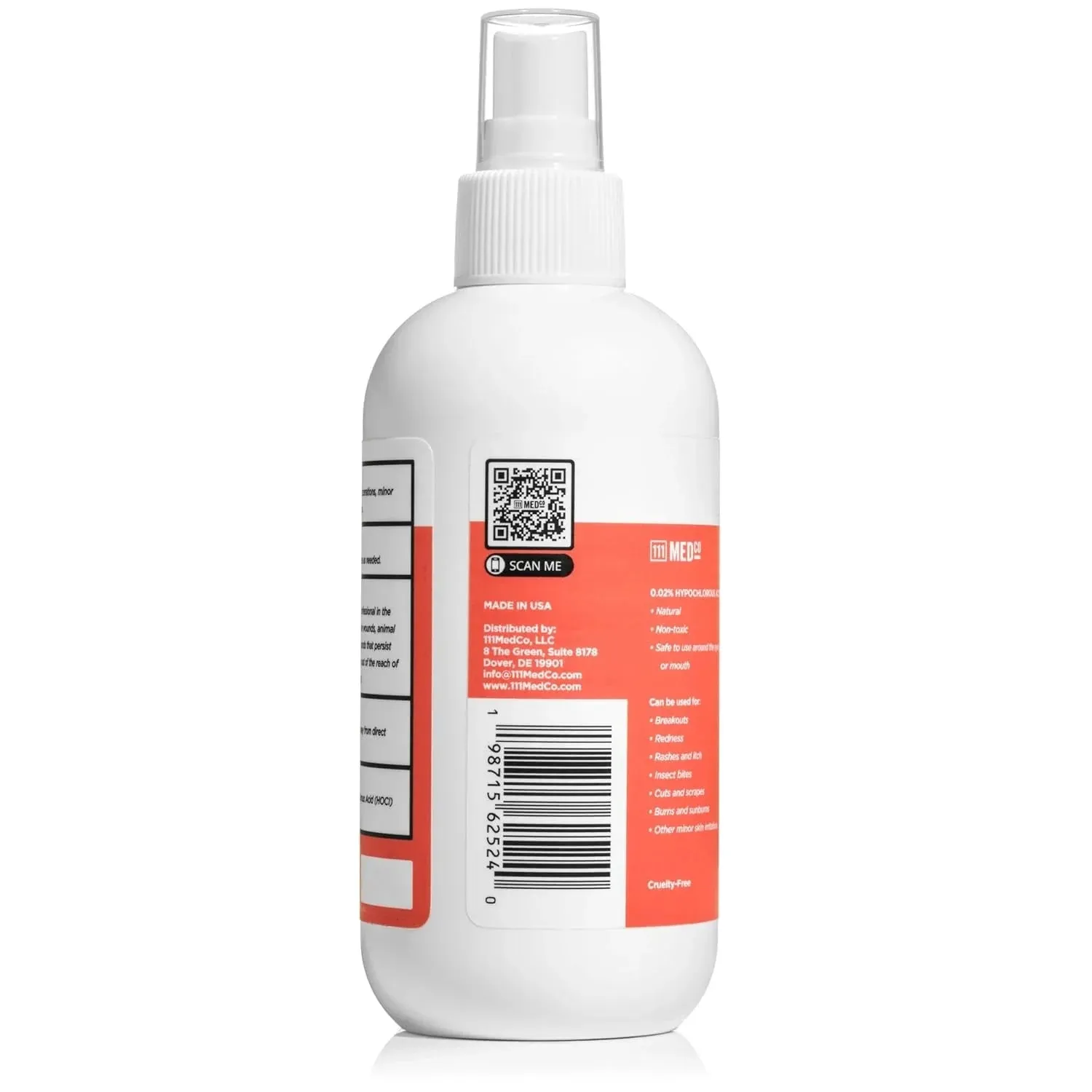 111MedCo 0.02% Hypochlorous Acid 8Oz. Spray