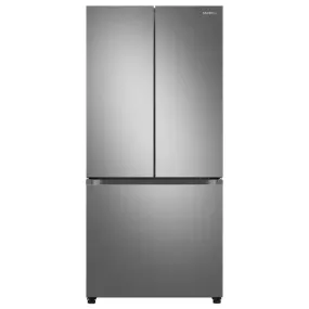 33 In. W 24.5 Cu. Ft. 3-Door French Door Smart Refrigerator in Stainless Steel with Dual Icemaker