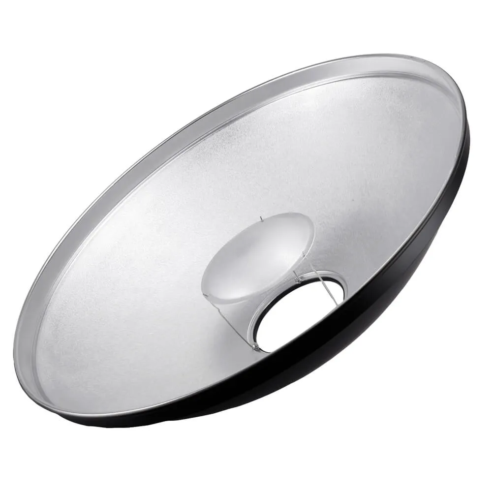 42cm (16.5") Aluminium Silver Beauty Dish with Carry Case