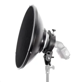 42cm (16.5") Bowens Beauty Dish Reflector (White) & S-Type Bracket