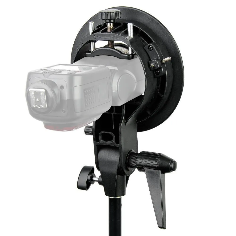 42cm (16.5") Bowens Beauty Dish Reflector (White) & S-Type Bracket