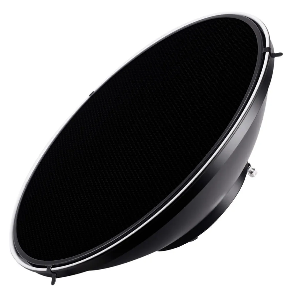 42cm (16.5") Bowens Beauty Dish Reflector (White) & S-Type Bracket