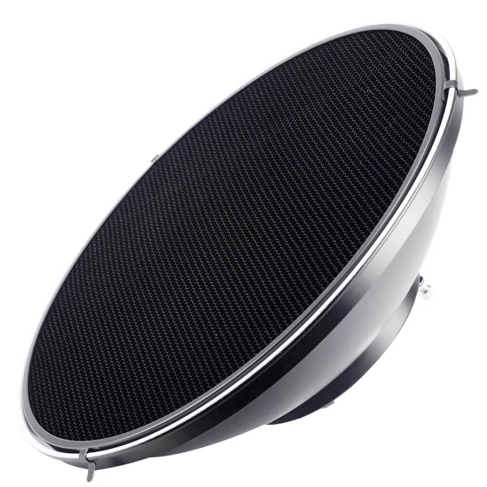 42cm (16.5) Silver Beauty Dish Lighting Studio Kit with Grid for Professional Photography