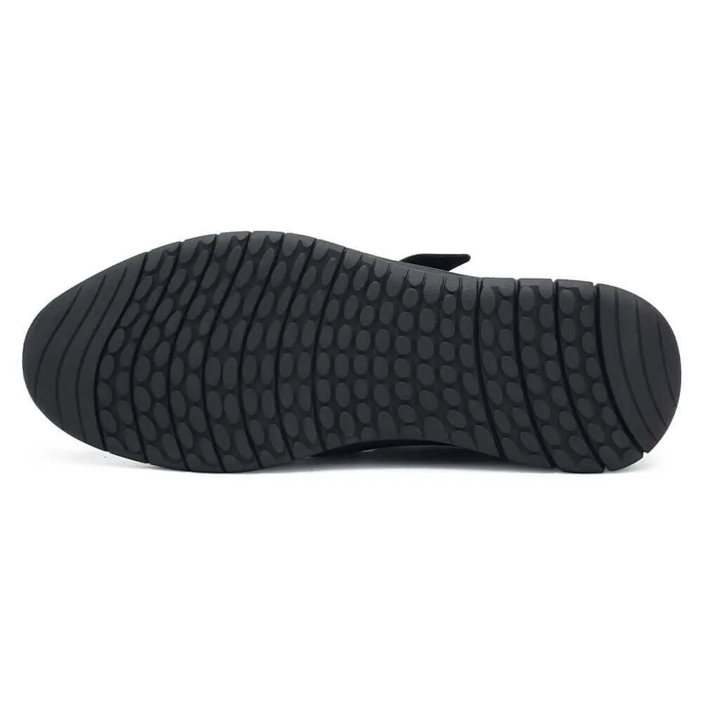 6 CM / 2.36 Inches - CMR CHAMARIPA Elevator Sandals - Black Height Increasing Sandals - Men's Sandals That Make You Taller