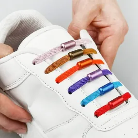 6 Pairs Of Metal Shoe Laces Lock,  Shoe Accessories, Brass Capsule Buckle