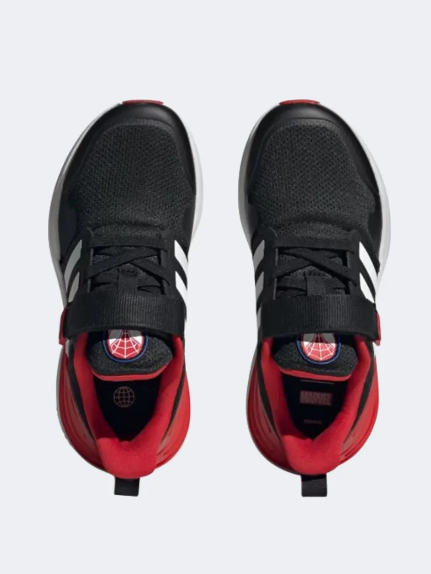 Adidas Rapidasport Spider Man Ps-Boys Sportswear Shoes Black/White/Scarlet