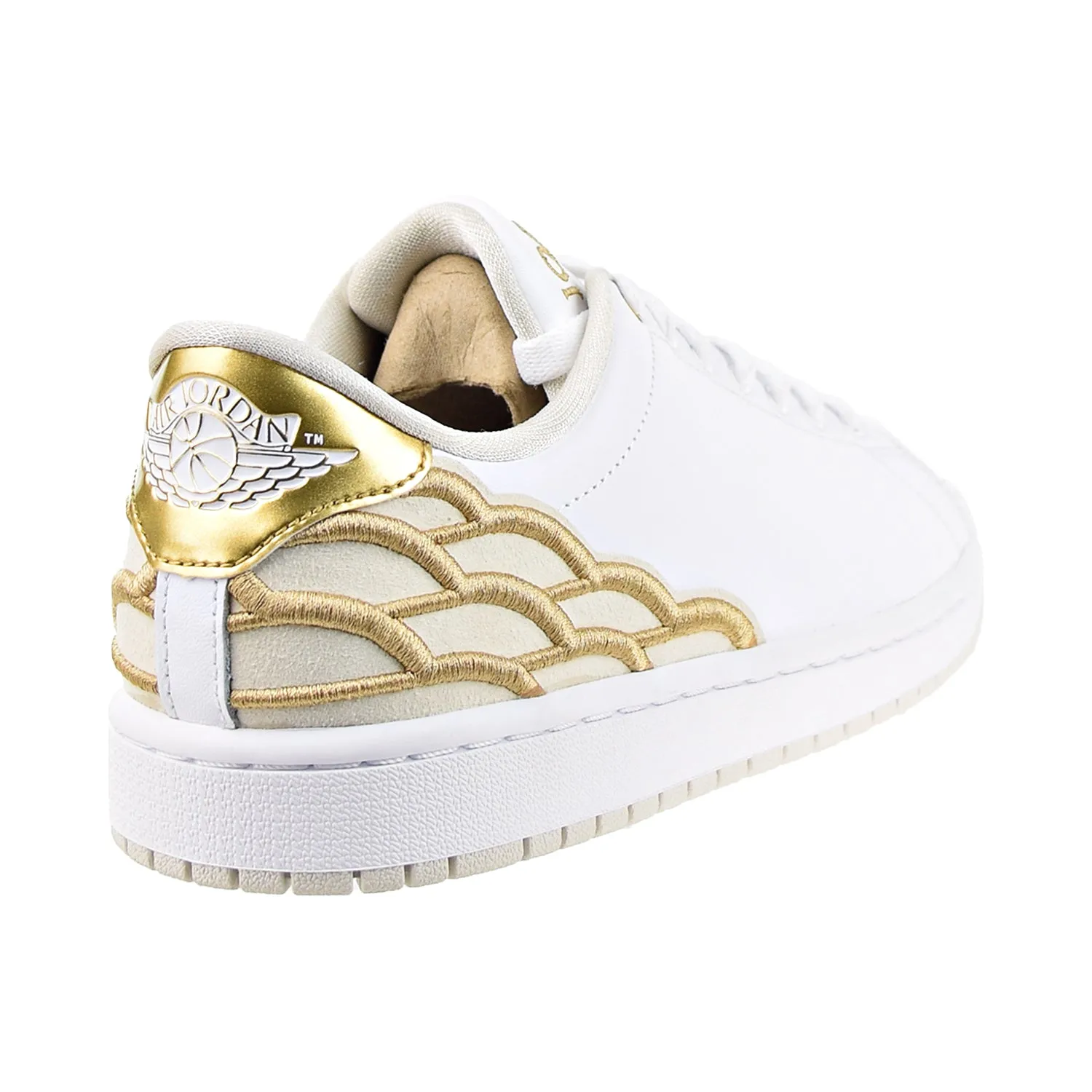 Air Jordan 1 Centre Court Men's Shoes White-Light Orewood Brown