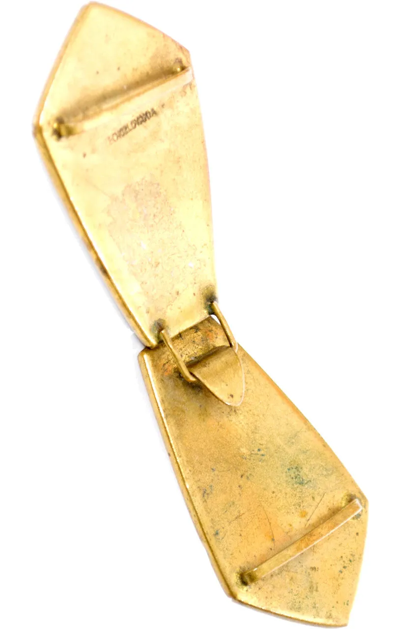 Antique Czechoslovakian 2 Piece Dress Sash Buckle