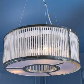 Aston Cylinder Nickel Pendant Light - RV Astley