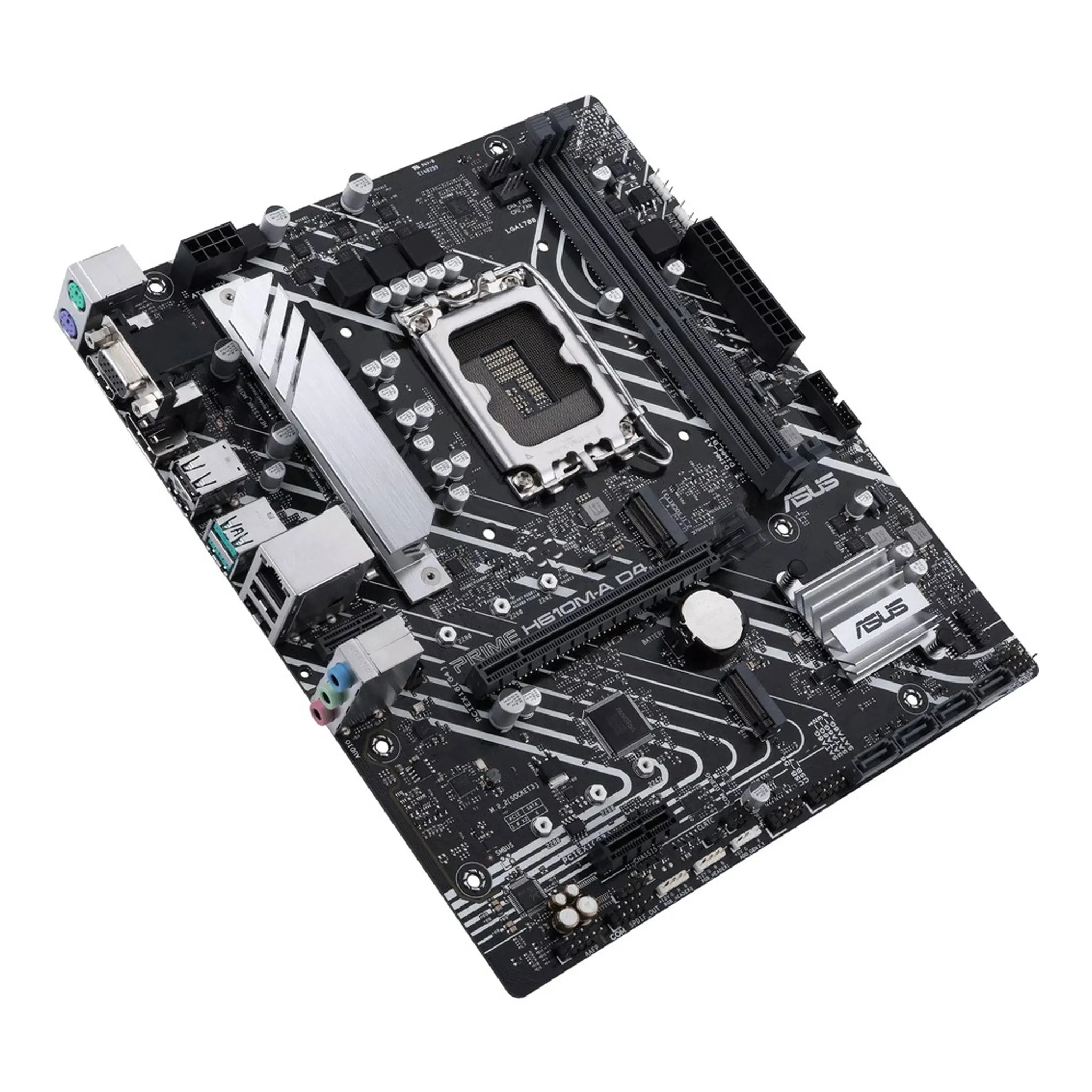 ASUS PRIME H610M-A D4-CSM Intel H610 LGA1700 Micro ATX Desktop Motherboard