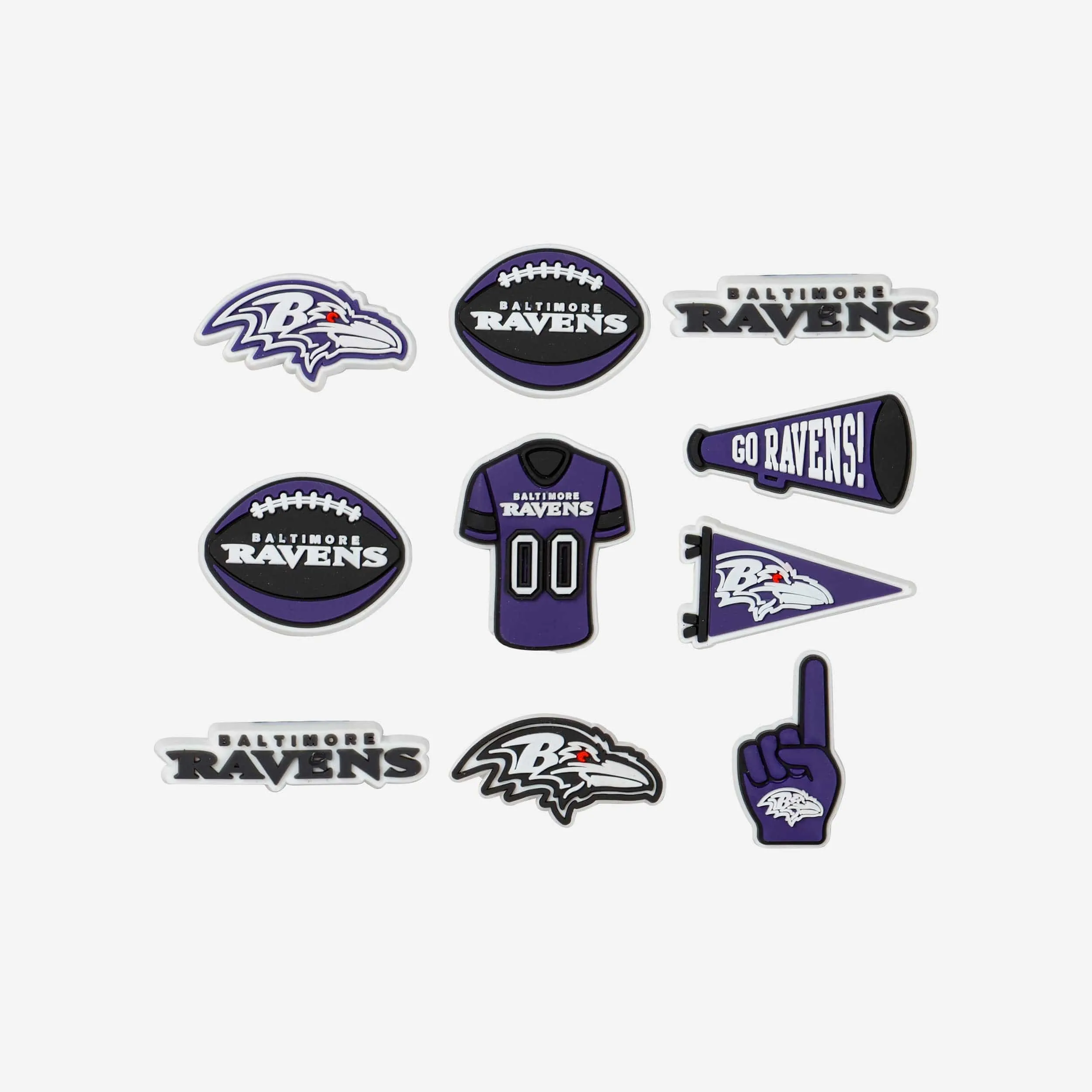 Baltimore Ravens 10 Pack Team Clog Charms