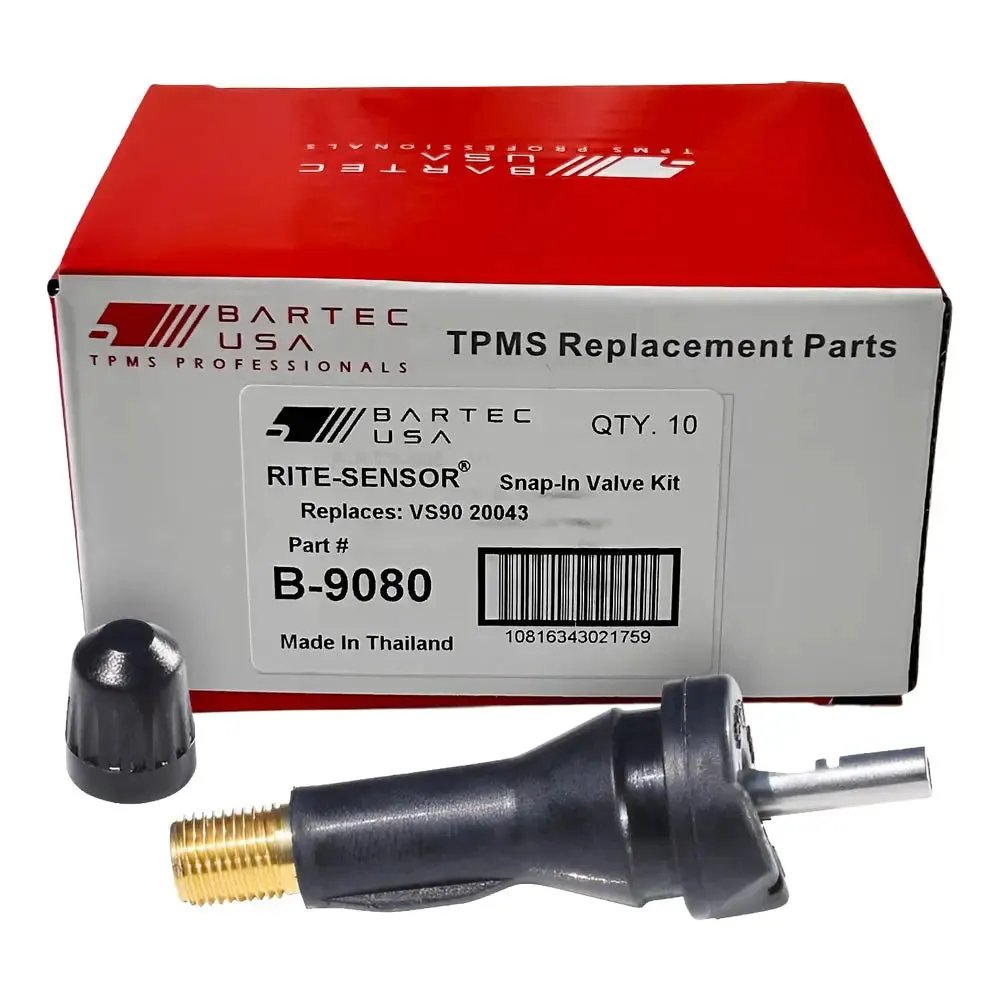 Bartec B-9080 TPMS Snap-in Valve Service Kit, Metal Clip (VS-90, 20043)