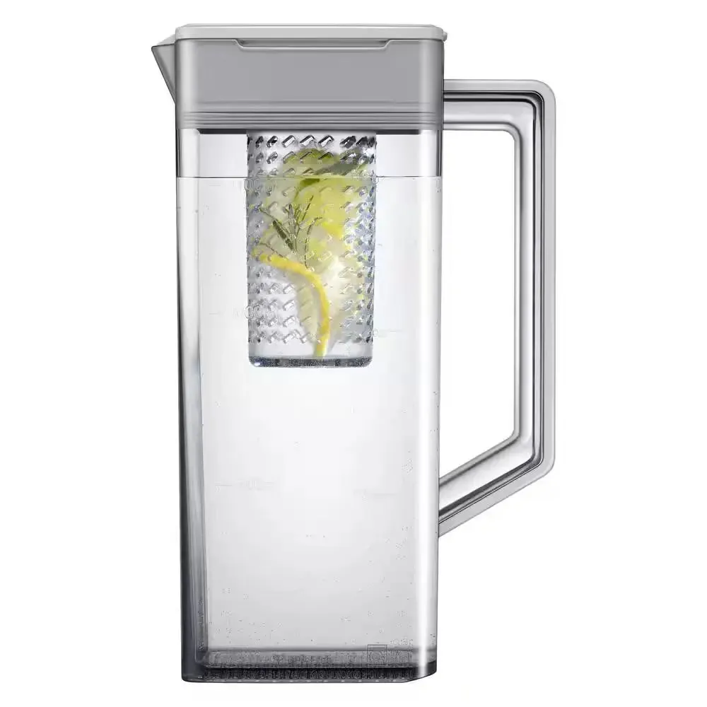 Bespoke 36 In. W 23 Cu. Ft. Side by Side Refrigerator with Beverage Center in White, Counter Depth