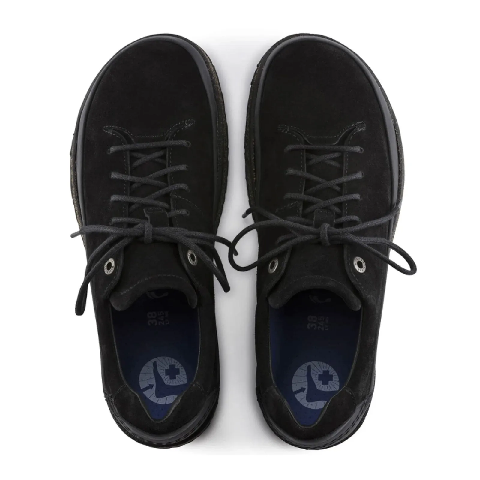 Birkenstock Honnef Low Lace Up (Unisex) - Black Suede
