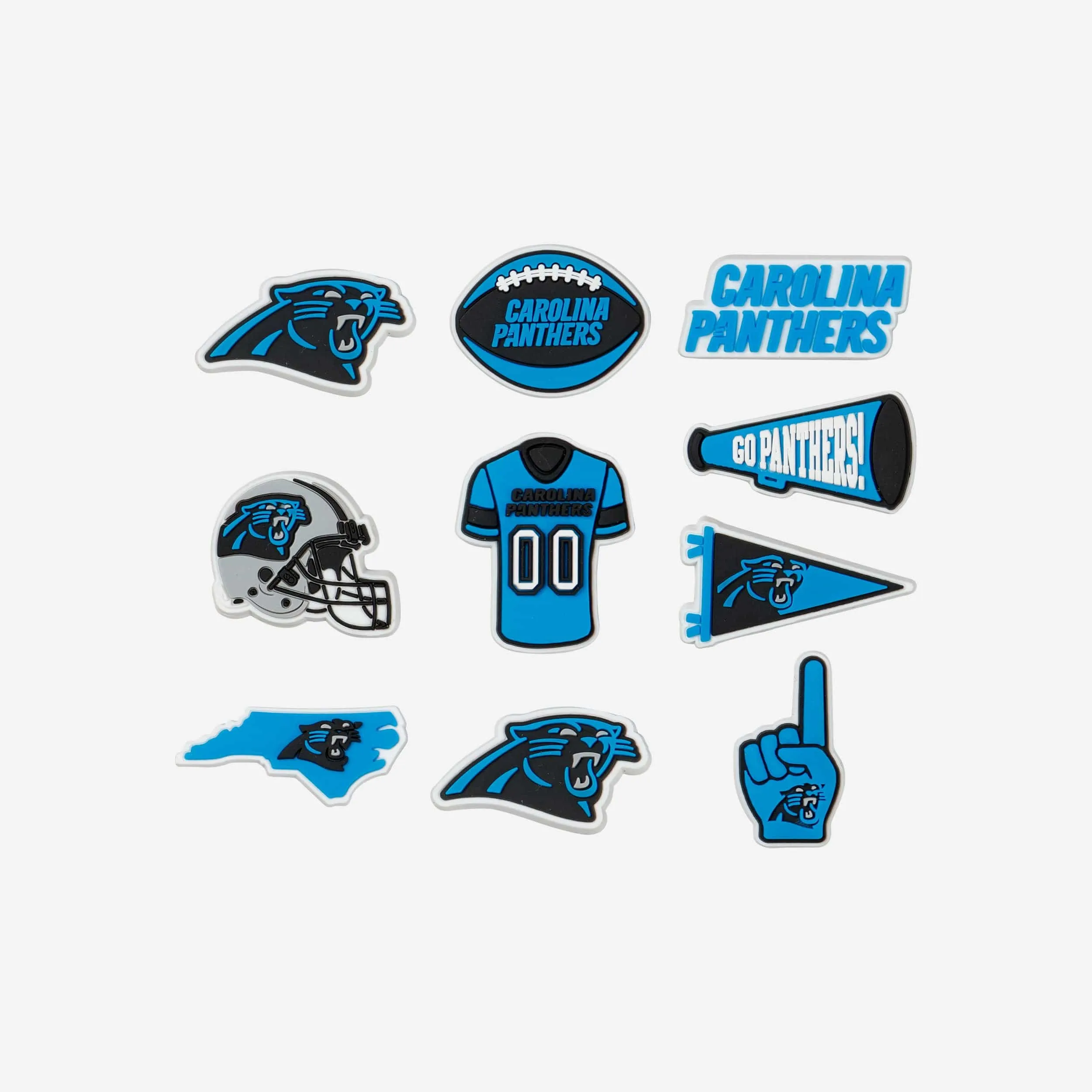 Carolina Panthers 10 Pack Team Clog Charms