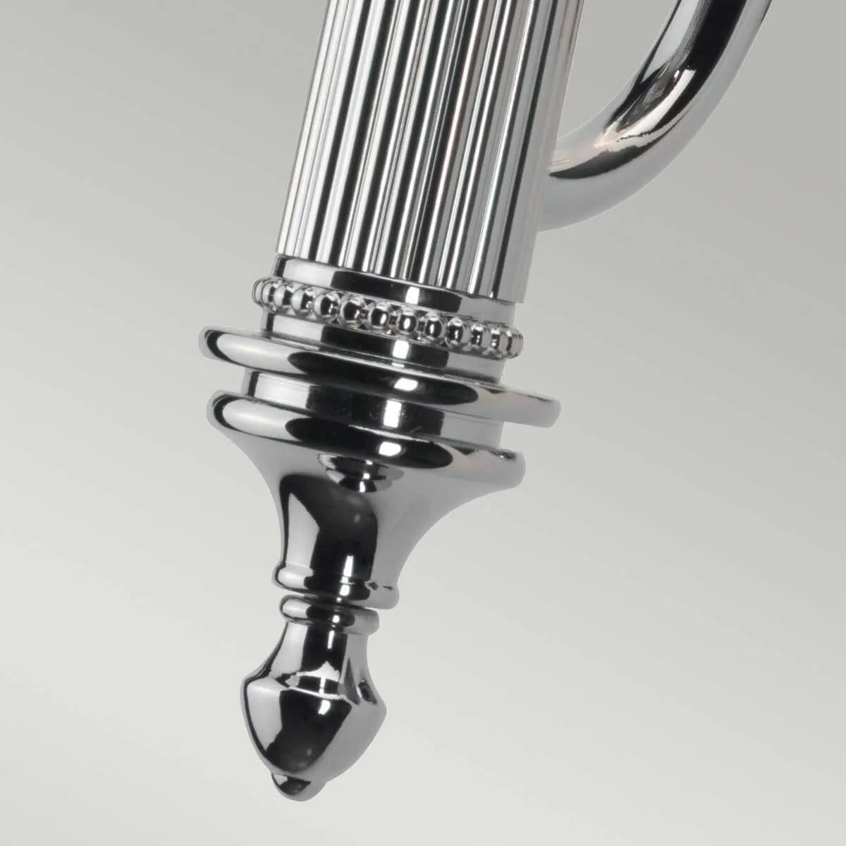 Carroll Cloche Shade Polished Chrome Bathroom Wall Light -Warehouse Clearance Stock