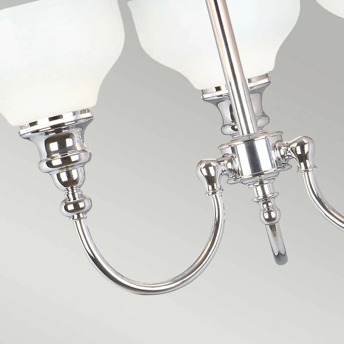 Cheadle Chrome 3 Light Bathroom Ceiling Semi-Flush