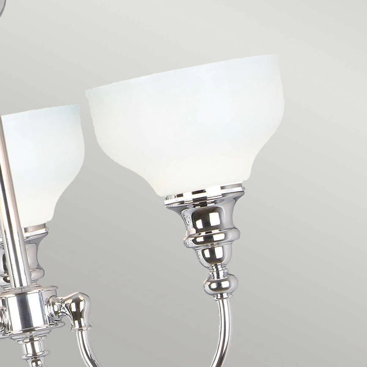 Cheadle Chrome 3 Light Bathroom Ceiling Semi-Flush