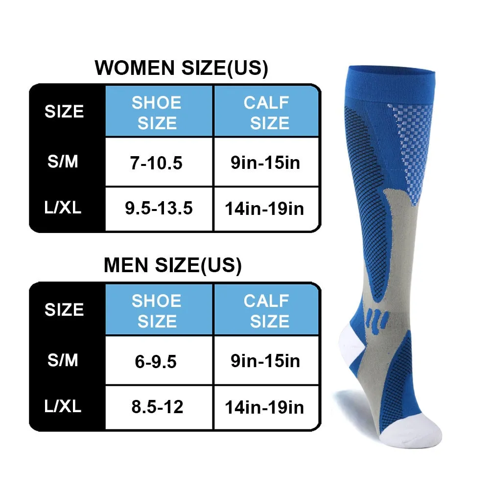 Compression Socks Nylon Medical Nursing Stockings Outdoor Cycling Adult Sports Socks
