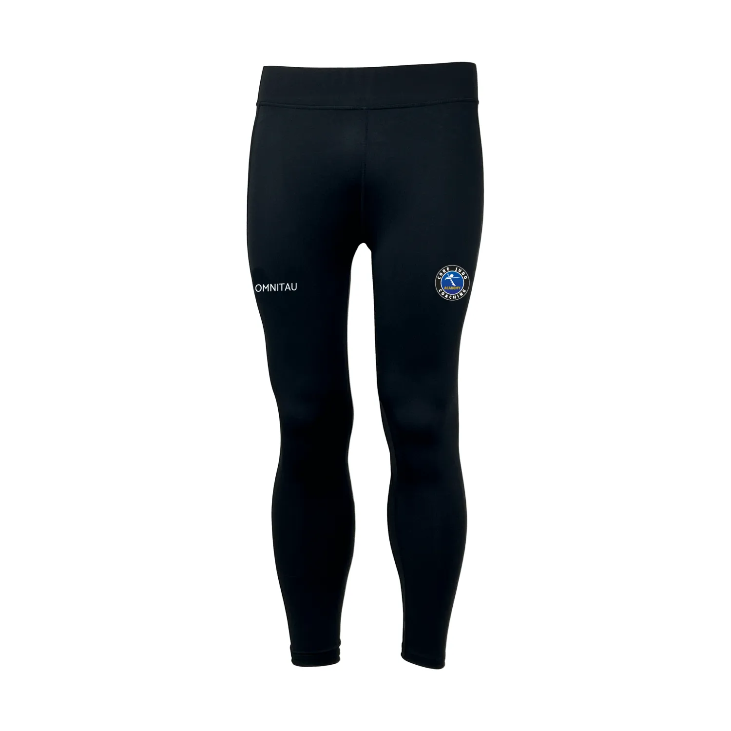 Core Judo Academy Women's Team Sports Full Length Training Leggings - Black