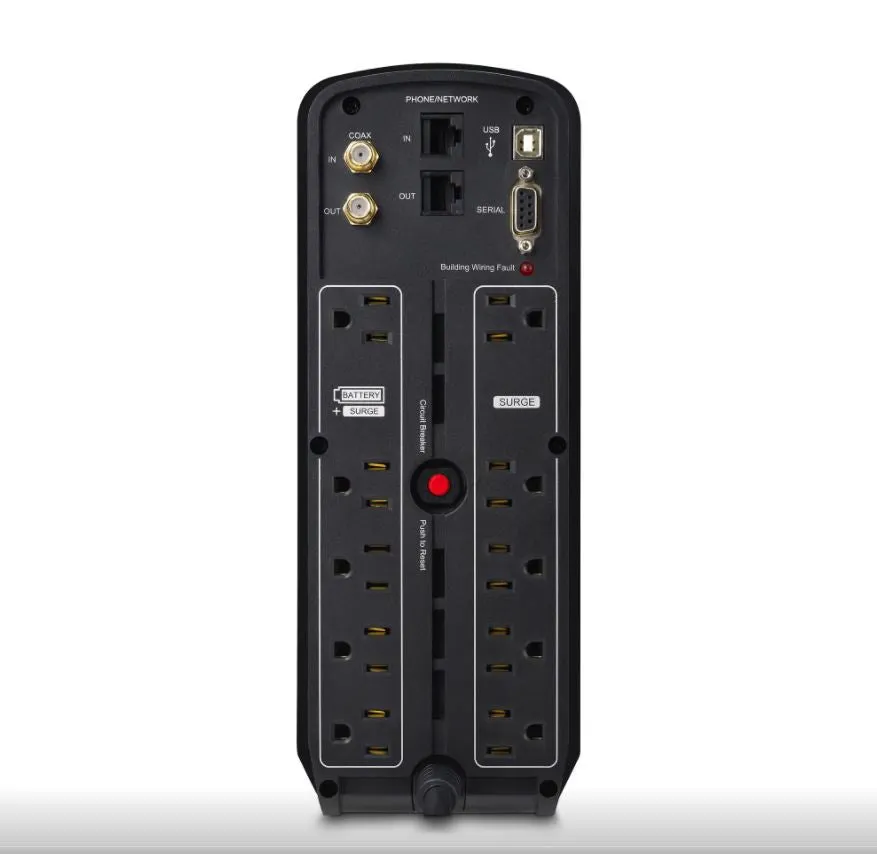 CyberPower 1400VA/900W PC Battery Backup UPS Series - New Battery Certified Refurbished