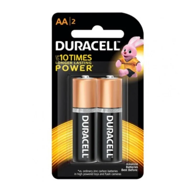Duracell AA Battery 2 Pack - Case of 20
