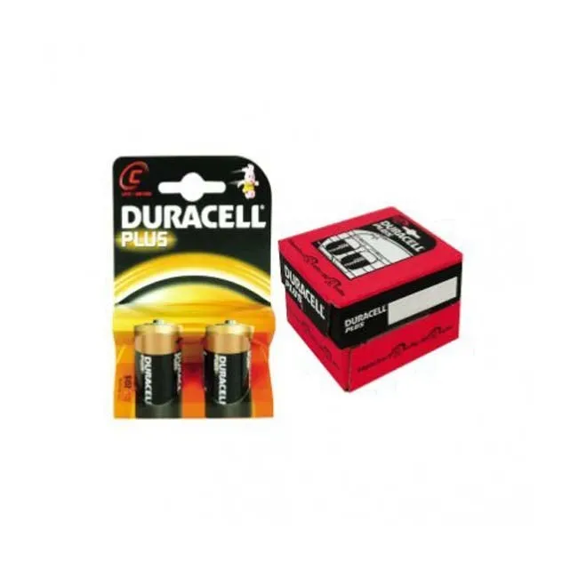 Duracell Plus C Battery 2 Pack - Case of 10