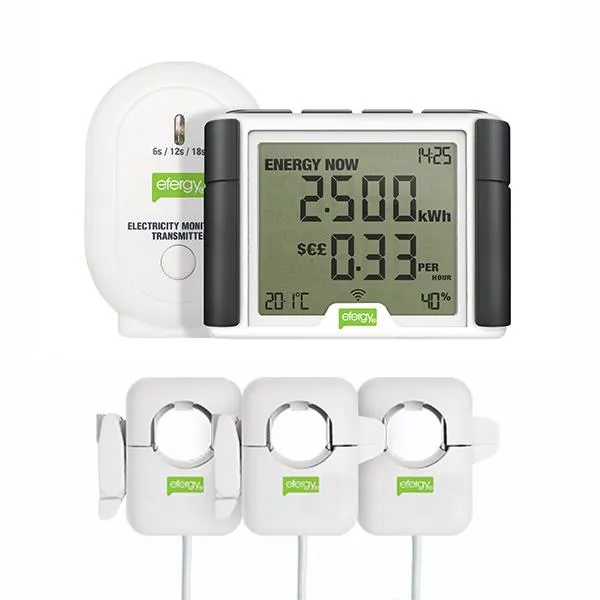 Efergy Elite Classic -3 PHASE  energy monitor ELC-CT-3PHXL