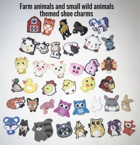Farm, animals shoe charms themed, squishmallow
