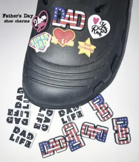 Father's Day shoe charms unbranded
