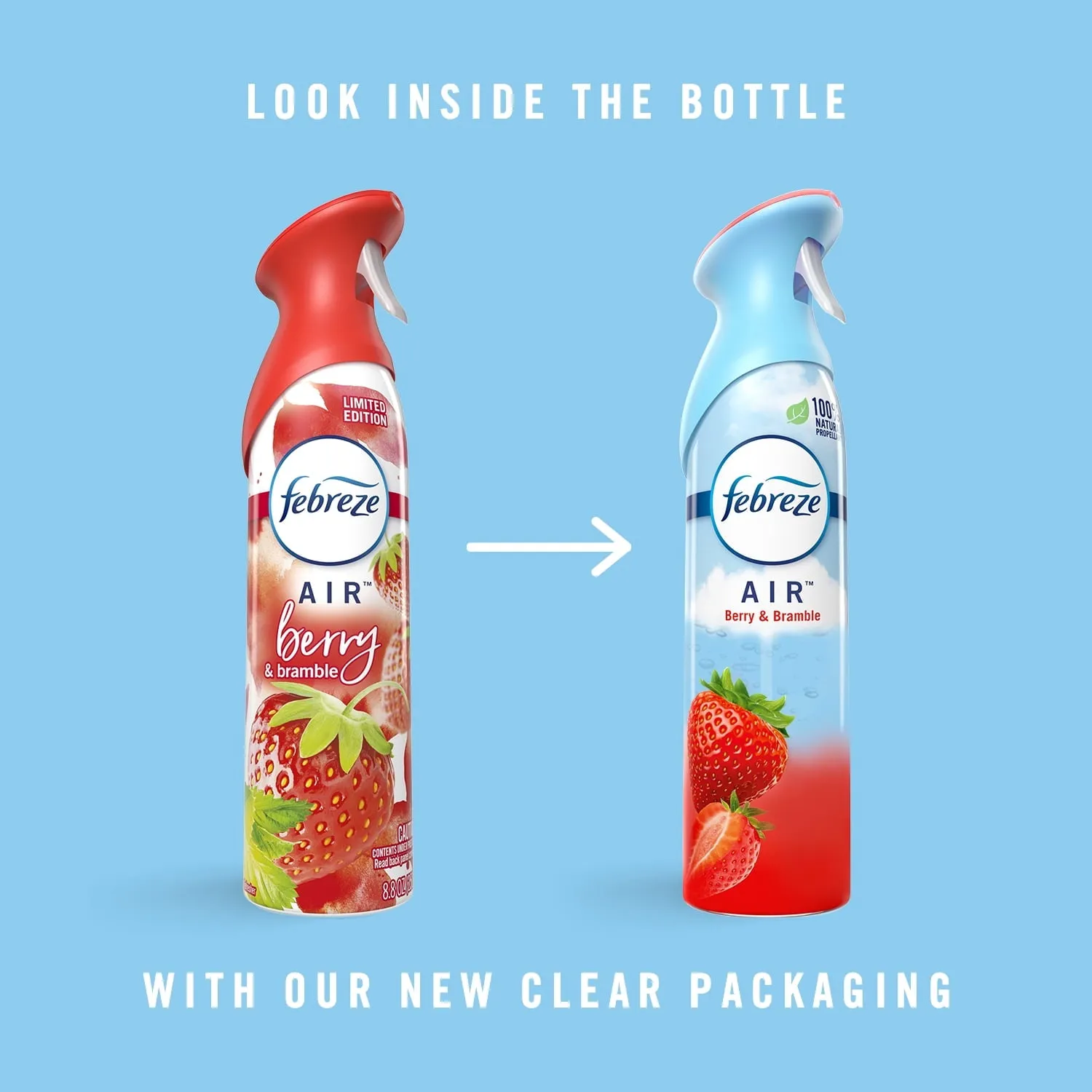 Febreze Air Effects Odor-Fighting Air Freshener Berry & Bramble, 8.8 oz. Aerosol Can, Pack of 2