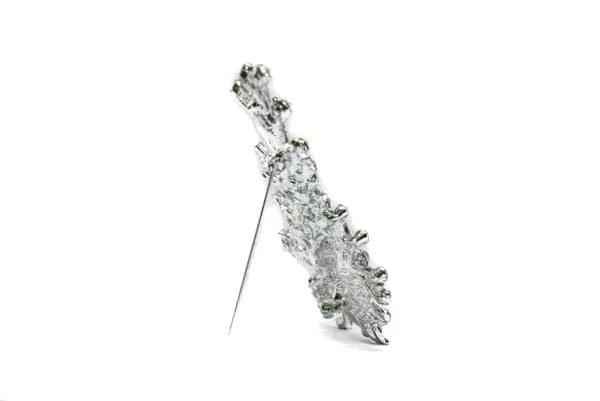 Floral Bouquet Design Crystal Rhinestone Brooch with Pin 4.50" x 2.50" - 1 Piece