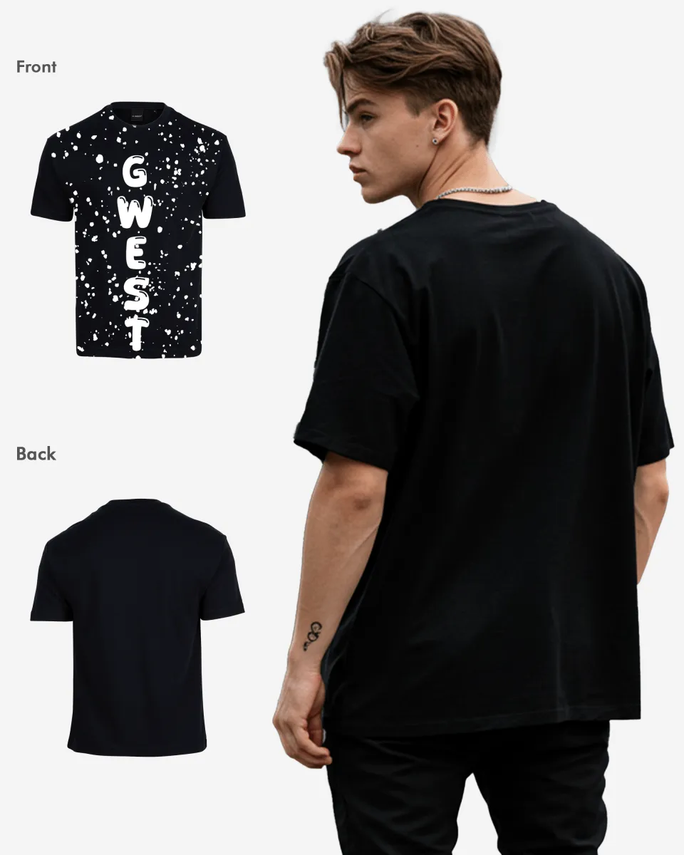 G West Oversized Splatter Tee