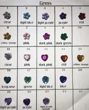 Gems shoe charms, bling