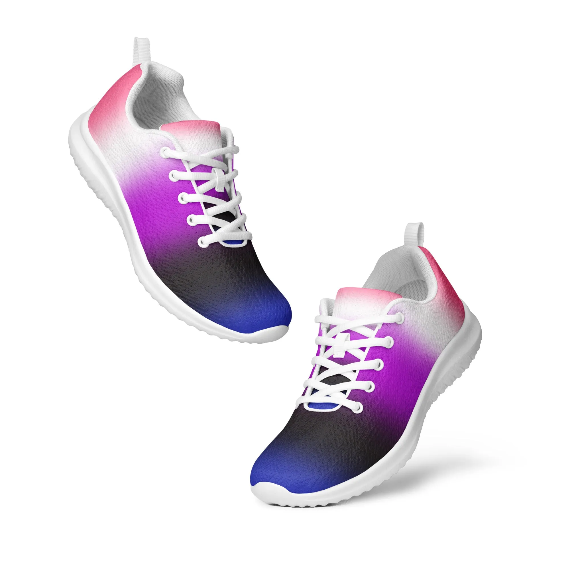 Genderfluid Pride Men's Athletic Shoes - Ombre