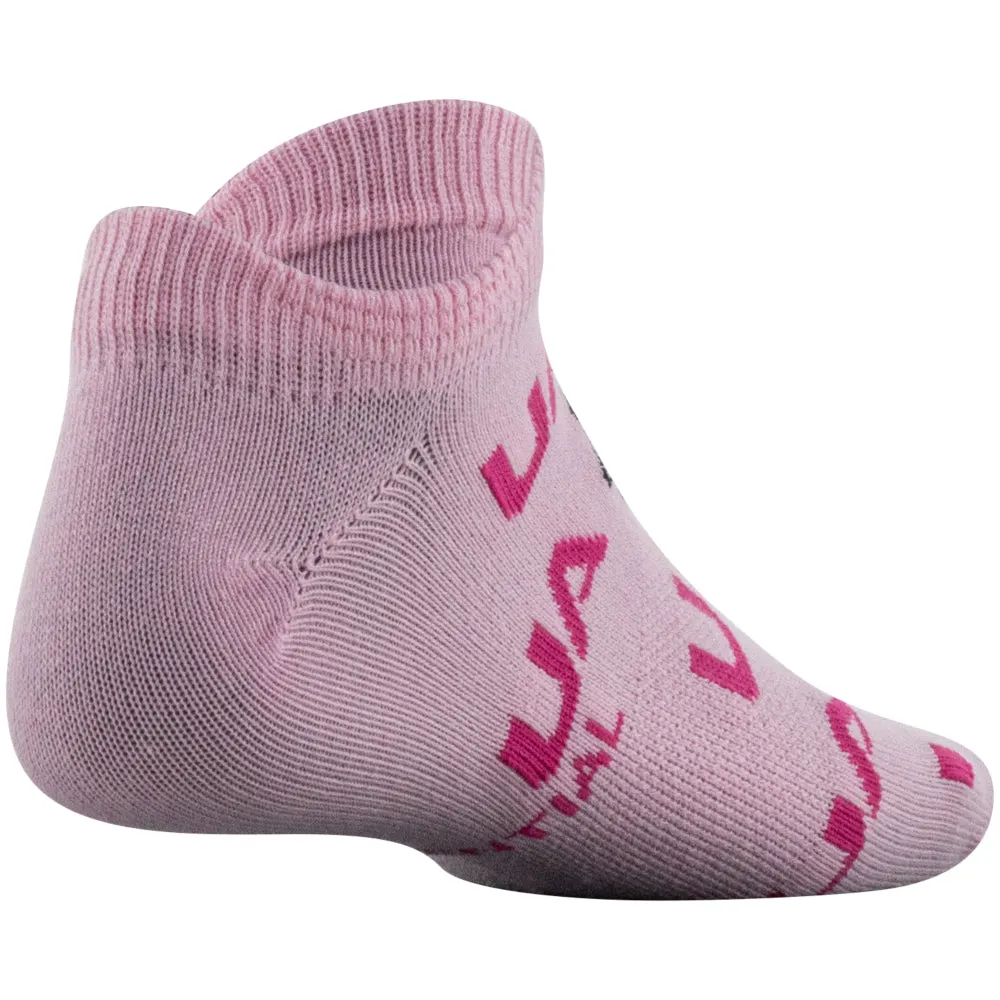 Girls' Under Armour Youth Essential No Show 6-Pack Socks