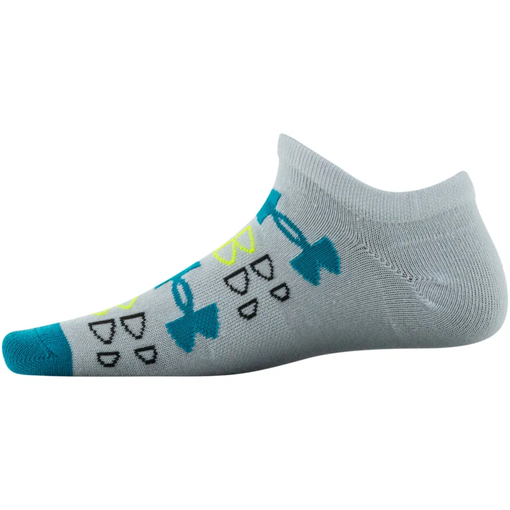Girls' Under Armour Youth Essential No Show 6-Pack Socks