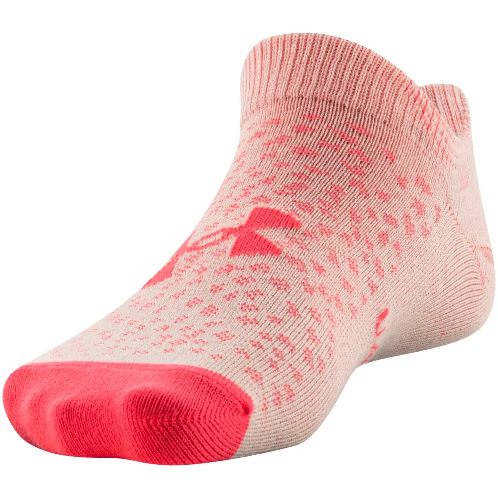 Girls' Under Armour Youth Essential No Show 6-Pack Socks