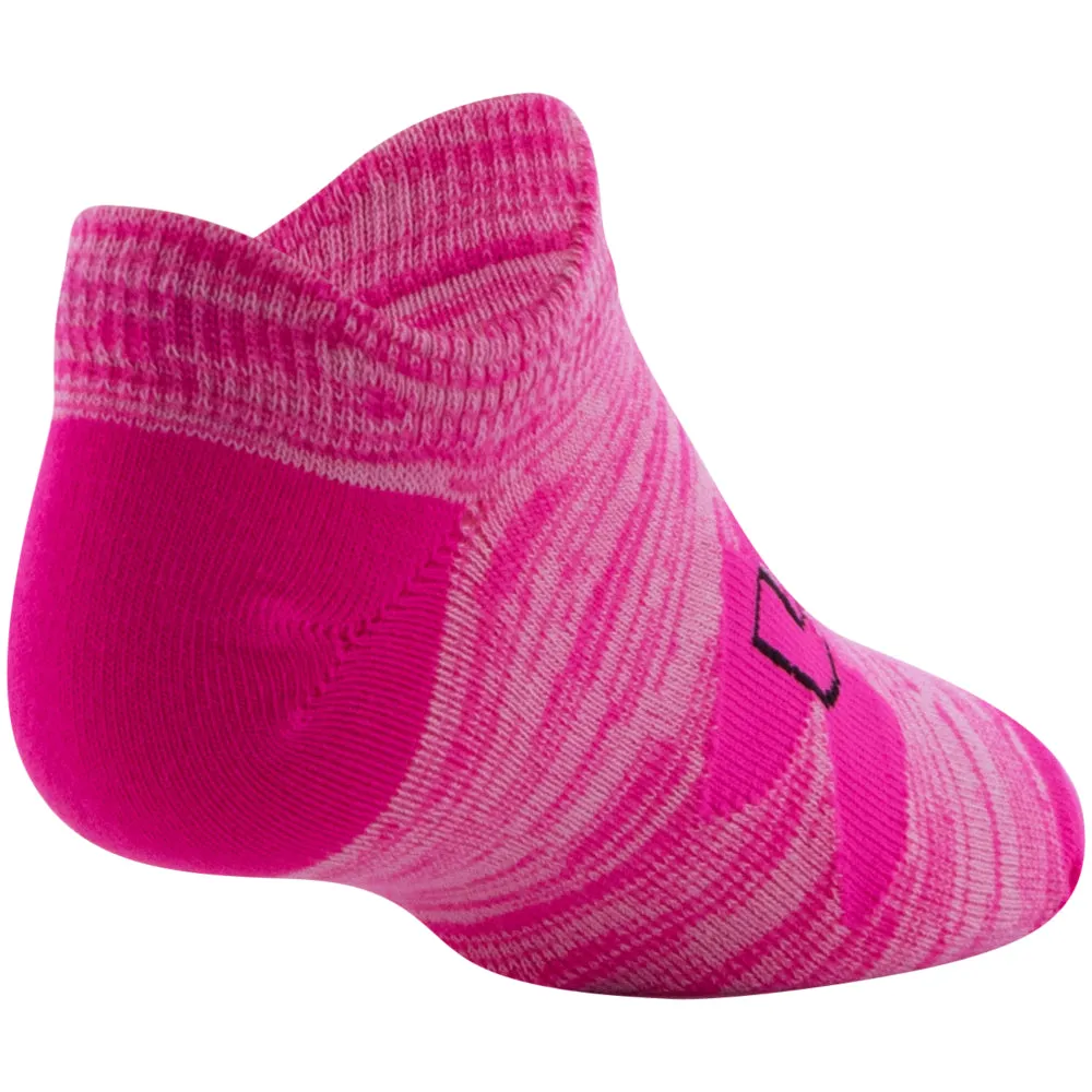 Girls' Under Armour Youth Essential No Show 6-Pack Socks