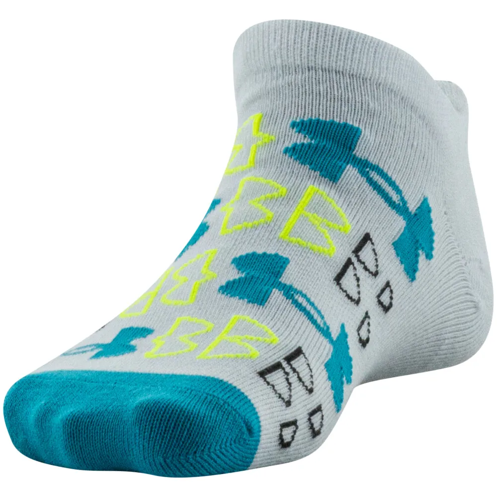 Girls' Under Armour Youth Essential No Show 6-Pack Socks