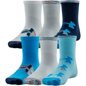 Girls' Under Armour Youth Essential Quarter Sock 6-Pack