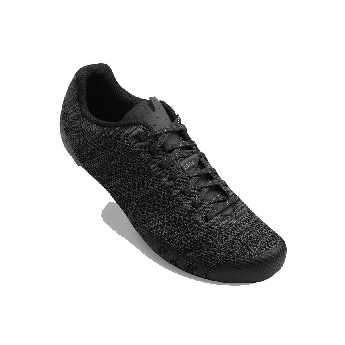 Giro Empire E70 Knit Road Cycling Shoes 2019: Black/Charcoal Heather 40