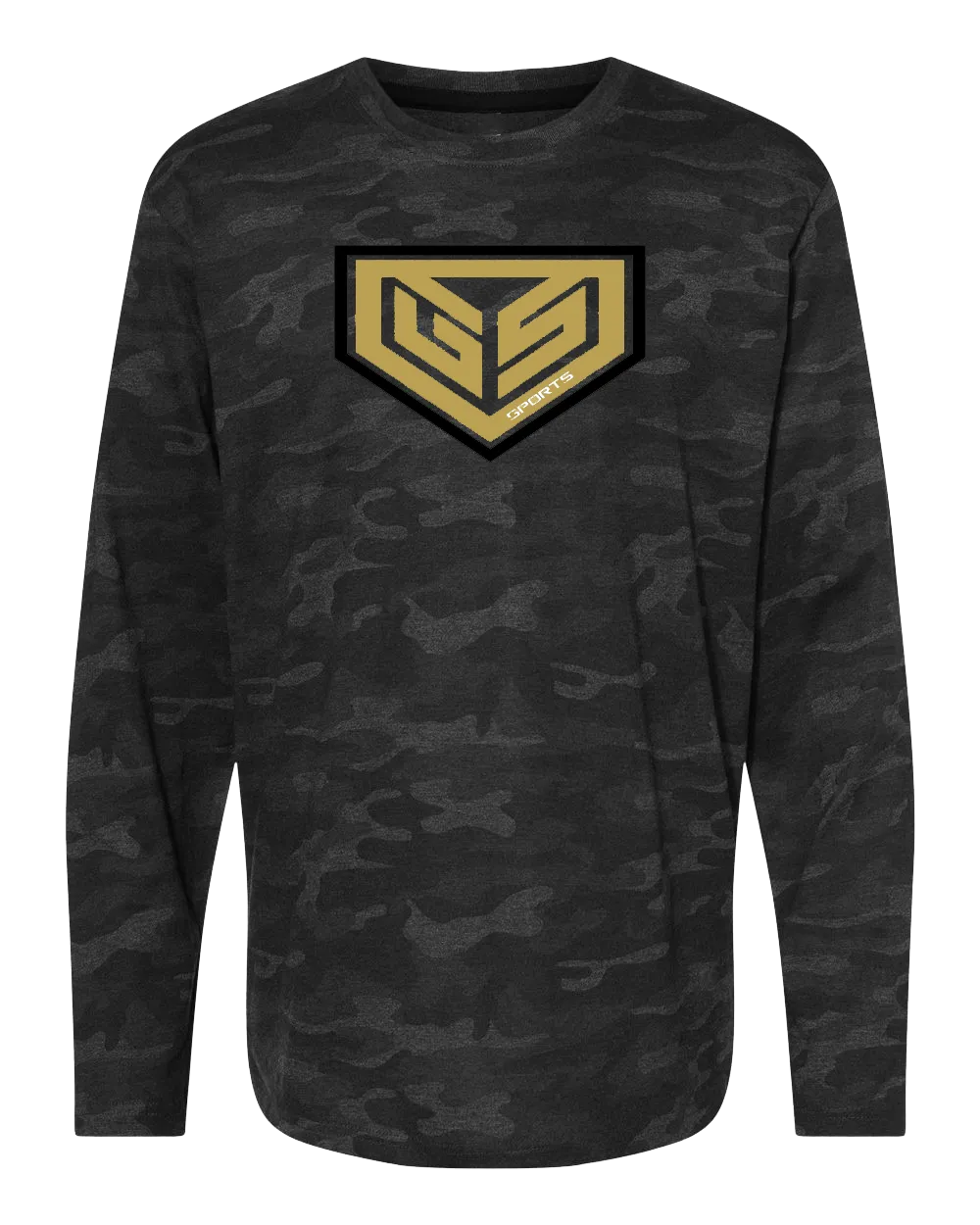 GS Sports Crest Long Sleeve Tee - Black Camo