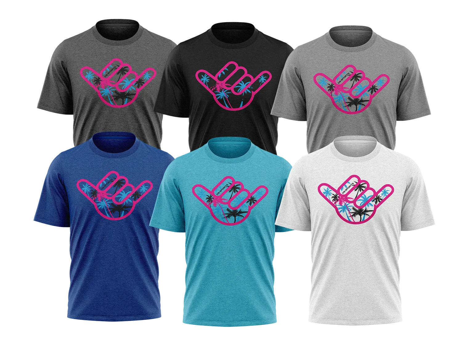 GS Sports Palm Tree Shaka SB Graphics Tee
