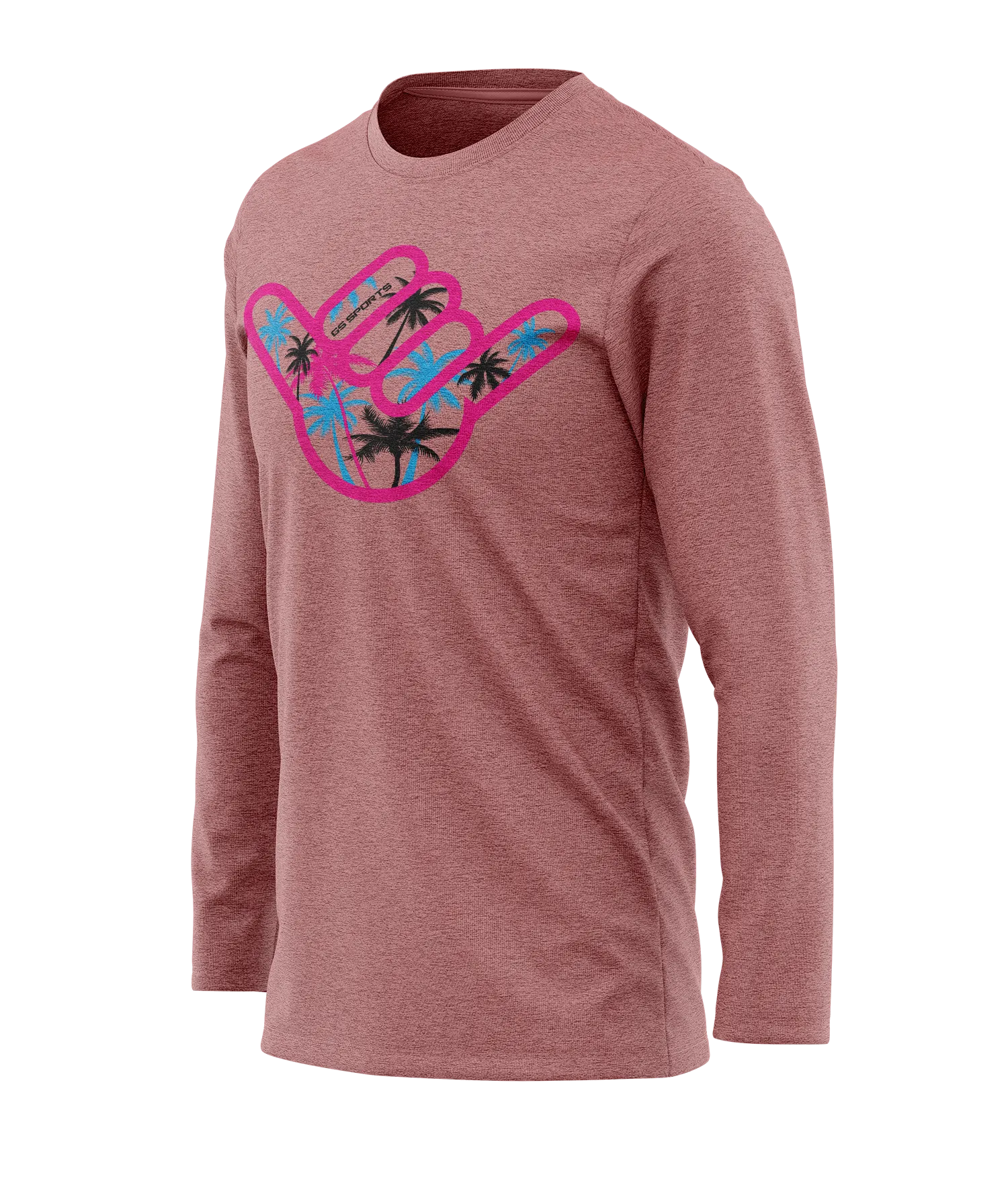 GS Sports Palm Tree Shaka SB Long Sleeve Tee
