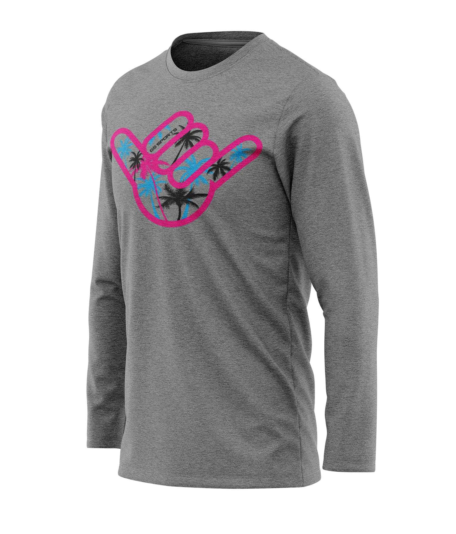 GS Sports Palm Tree Shaka SB Long Sleeve Tee