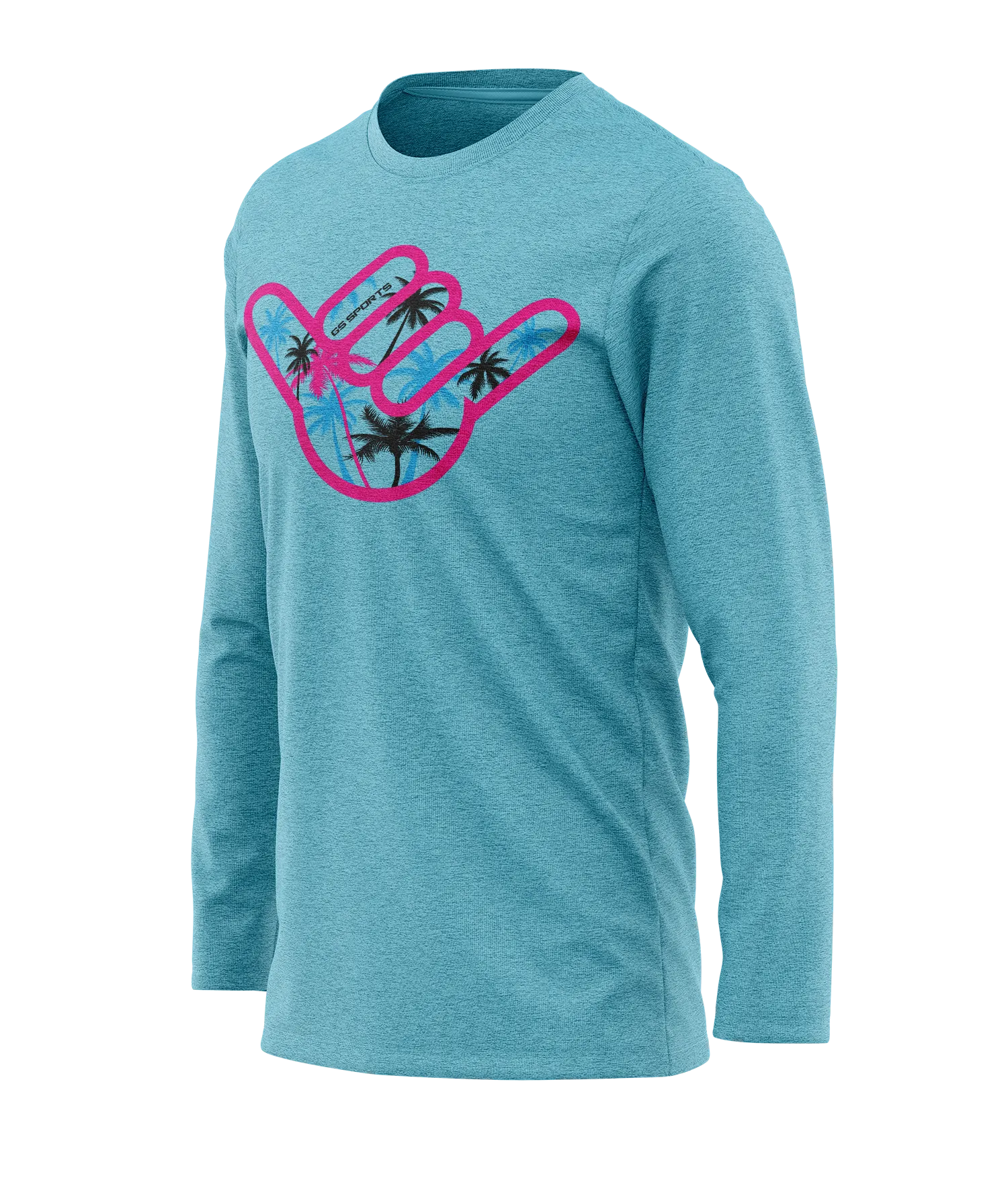GS Sports Palm Tree Shaka SB Long Sleeve Tee