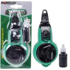 Homdum Automatic Reel Ink Fountain Set with Automatic Thread Reel Spring Thread Drawing Device with Black INK 8 Meters