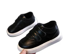 Kids Leather School Sneakers