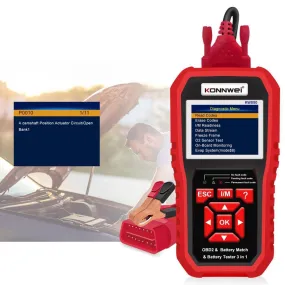 Kw880 Car Obdii Diagnostic Fault Scanner Tool Battery Real-time